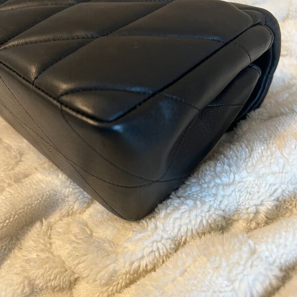 COACH Tabby 26 Quilted Shoulder Crossbody Bag CP150 Black w/ Brass + Dust Bag - Picture 9 of 15